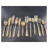 Collection of vintage silverplate cutlery