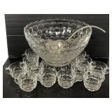 Jubilee glass punch set with original box