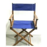 Wood and canvas folding directors chair