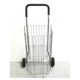 Wire metal golf bag rolling cart