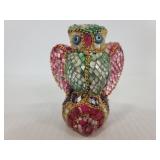 Made in India mosaic bird figurine