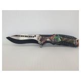 ElitEdge stainless steel camouflage pocket knife