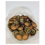 Unused cork lined Andersons ginger beer caps