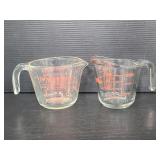 Pyrex & anchor hocking measuring cups