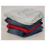 Four pairs of assorted brands adult jeans