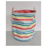 Colorful fabric laundry hamper