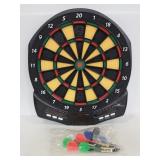 Narwhal electric dart board with assorted darts