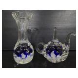 Vintage Joe Rice St. Claire ring holder & vase