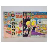 Four vintage Richie Rich comic books