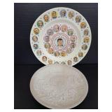 US President plate & Bicentennial decor plate
