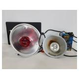 Repite enclosure lamps and heat pad