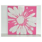 Hobby Lobby glittery embossed pink floral wall art