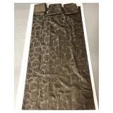 Four Eclipse polyester chocolate colored curtains