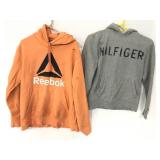 Tommy Hilfiger and Reebok hoodies