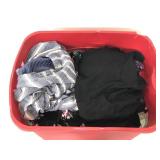 Tote of assorted juniors dresses and blousy tops