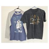 Two size adult Medium Star Wars shirts