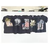 Five size adult Small official concert tour tees