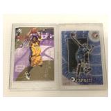Kobe Bryant and Kevin Garnett basketball cards