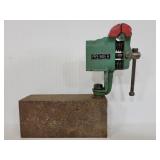 Premier work vise on metal block