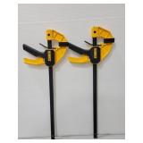 Pair of Dewalt woodworking clamps