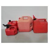 Three blitz and one Chilton gas cans