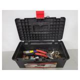 Hyper tough 16 inch toolbox w/ assorted supplies