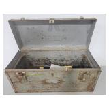 Craftsman metal toolbox w/ assorted tools