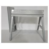 Pair of collapsible metal saw horses