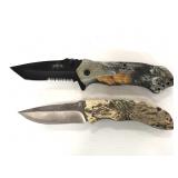 Master and Camillus camo handled pocket knives