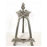 Ornate vintage style metal book holder easel