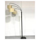 Triple hanging shade floor lamp