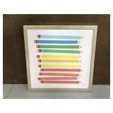 Colored pencils framed print by Ann kelle