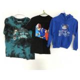 Two anime fan T-shirts and Steven hoodie