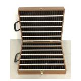 Vintage wooden cassette/ slide case