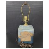 Vintage art pottery lamp