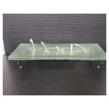 Glass oil lamp centerpiece