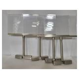 Four display sign holders