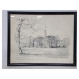 Signed Claire Overly Captial, Williamsburg print