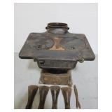 Antique cast iron fire stove