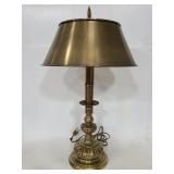 Brass lamp with brass shade