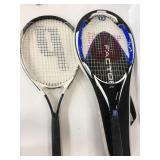 Wilson tennis racket with bag and Prince racket