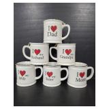 Six Spectrum Design ceramic mugs