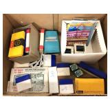 Lot of assorted vintage slides and postcards