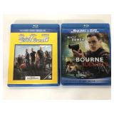 The Bourne Identity and Fast & Furious 6 blu rays