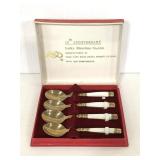 Twelfth Anniversary solid nickel bronze tea spoons