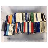 Small tote of airline advertising playing cards