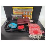 Collection of vintage perfume & wallets