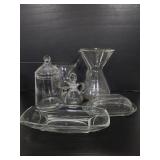 Vintage clear glass collection