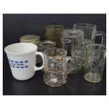 Assorted glass cup collection