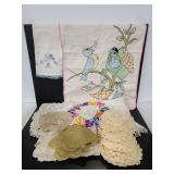 Vintage doilies and linens